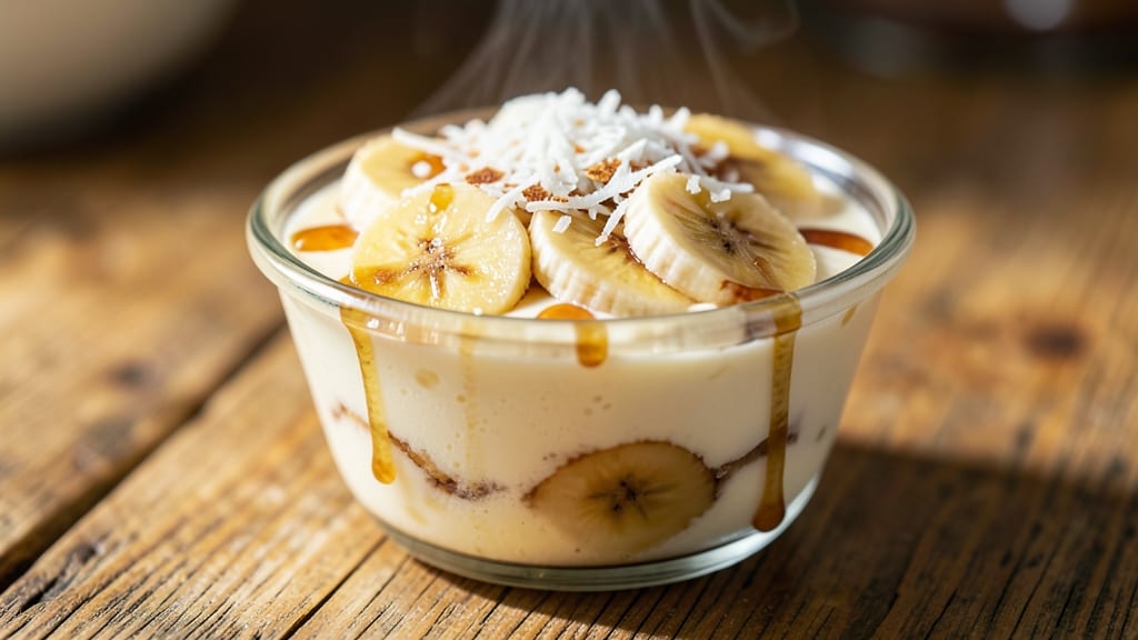 Banana Steamed Pudding Recipe: Silky Vanilla Custard With Caramelized Top