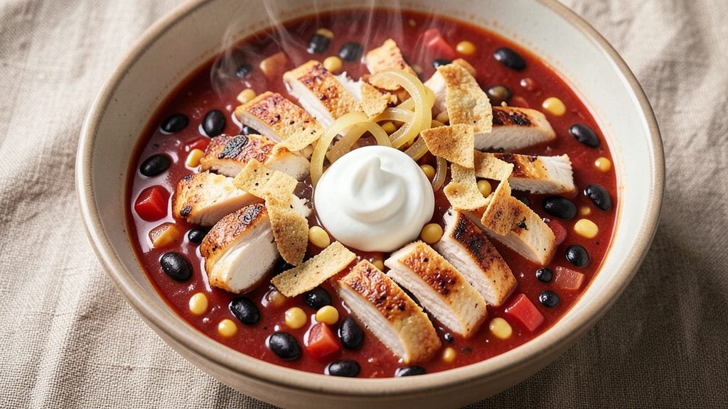 Chili's Tortilla Soup Copycat Recipe: Crispy Cornmeal Topping With Zesty Lime Kick