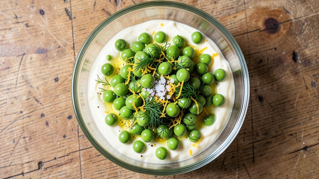 English Pea Salad With Canned Peas Recipe And Mayonnaise: Bright, Creamy Bite-Sized Bites in 10 Minutes