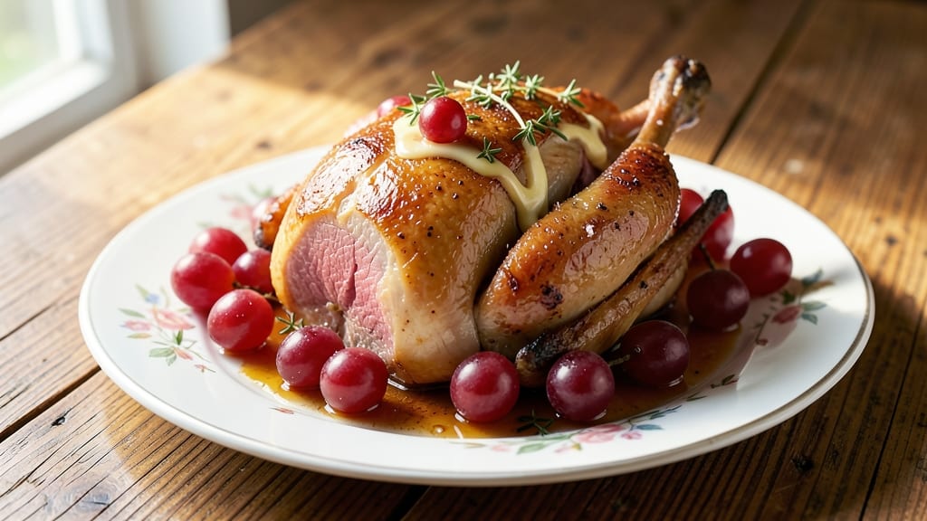 Jamie Oliver's Roast Duck With Grapes Recipe: Sweet-Tart Balance in One Pan