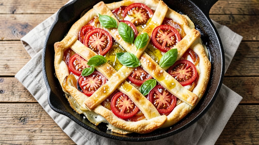 Jamie Oliver's Tomato Galette Recipe: Rustic Crust with Jammy, Caramelized Filling