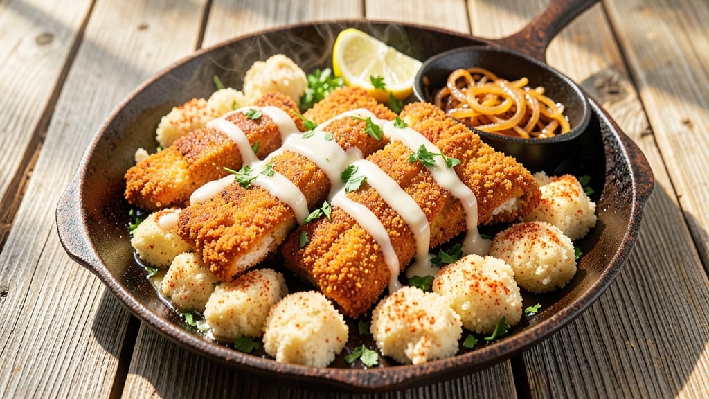 Texas Fried Catfish Recipe: Crispy Cornmeal Crunch With Spicy Remoulade Drizzle